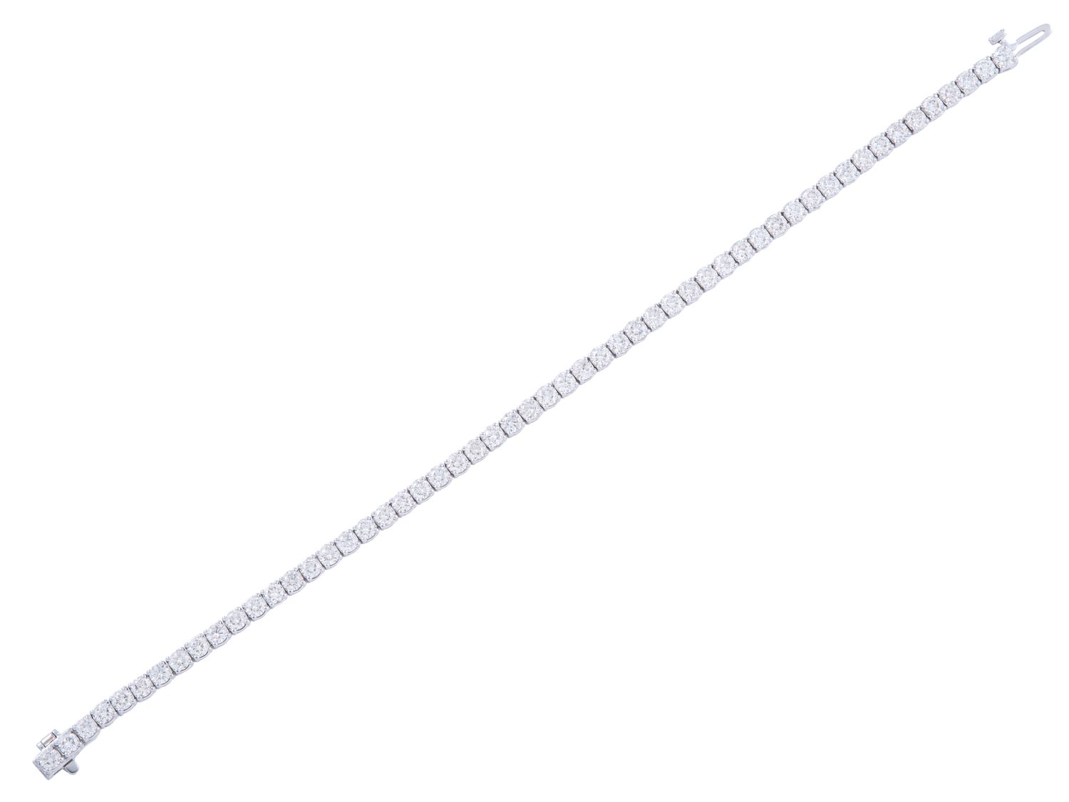 Diamond Bracelet - 14 KT White Gold