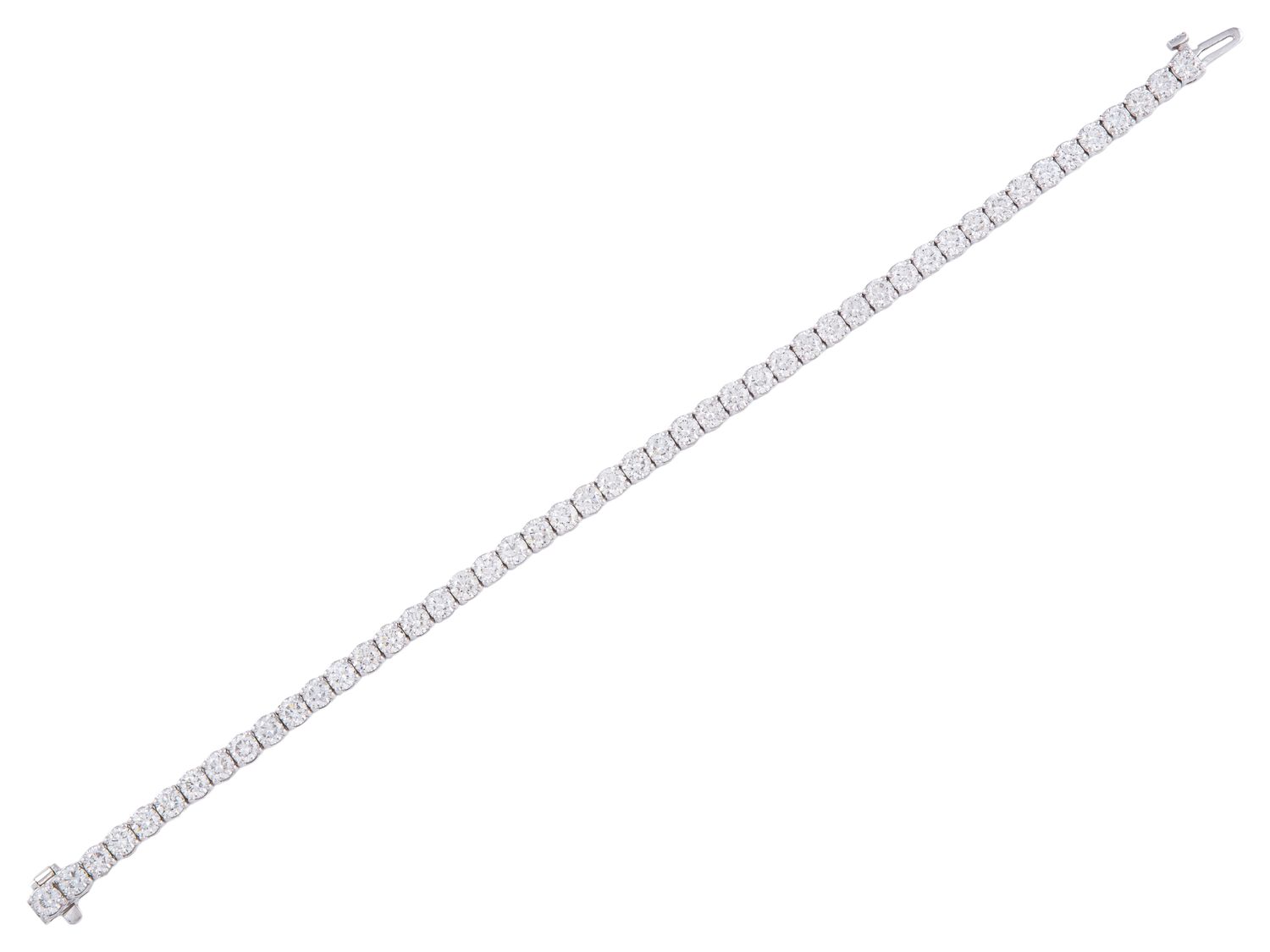 Diamond Bracelet - 14 KT White Gold