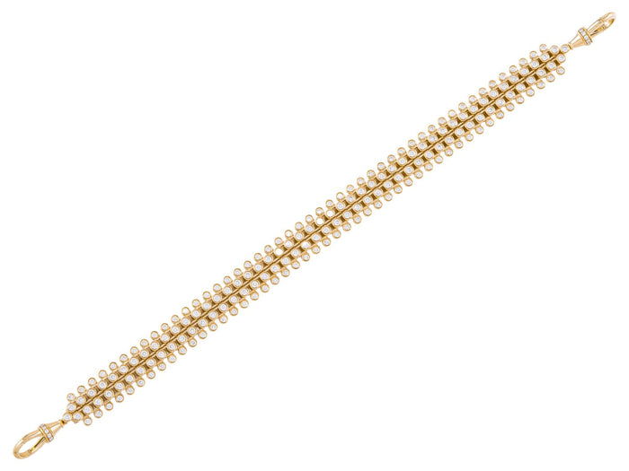 Diamond Bracelet - 14 KT Yellow Gold