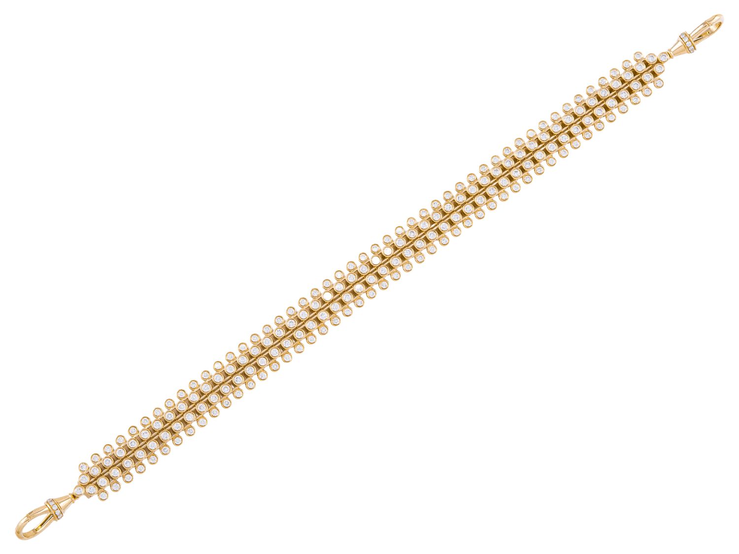 Diamond Bracelet - 14 KT Yellow Gold