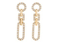 Diamond Earrings - 14 KT Yellow Gold