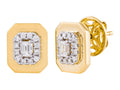 Diamond Earrings - 14 KT Yellow Gold