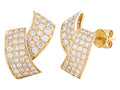 Diamond Earrings - 14 KT Yellow Gold