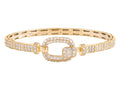 Diamond Bangle - 14 KT Yellow Gold