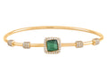 Diamond Bangle - 14 KT Yellow Gold