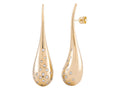 Diamond Earrings - 14 KT Yellow Gold