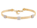 Diamond Bangle - 14 KT Yellow Gold