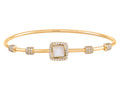 Diamond Bangle - 14 KT Yellow Gold