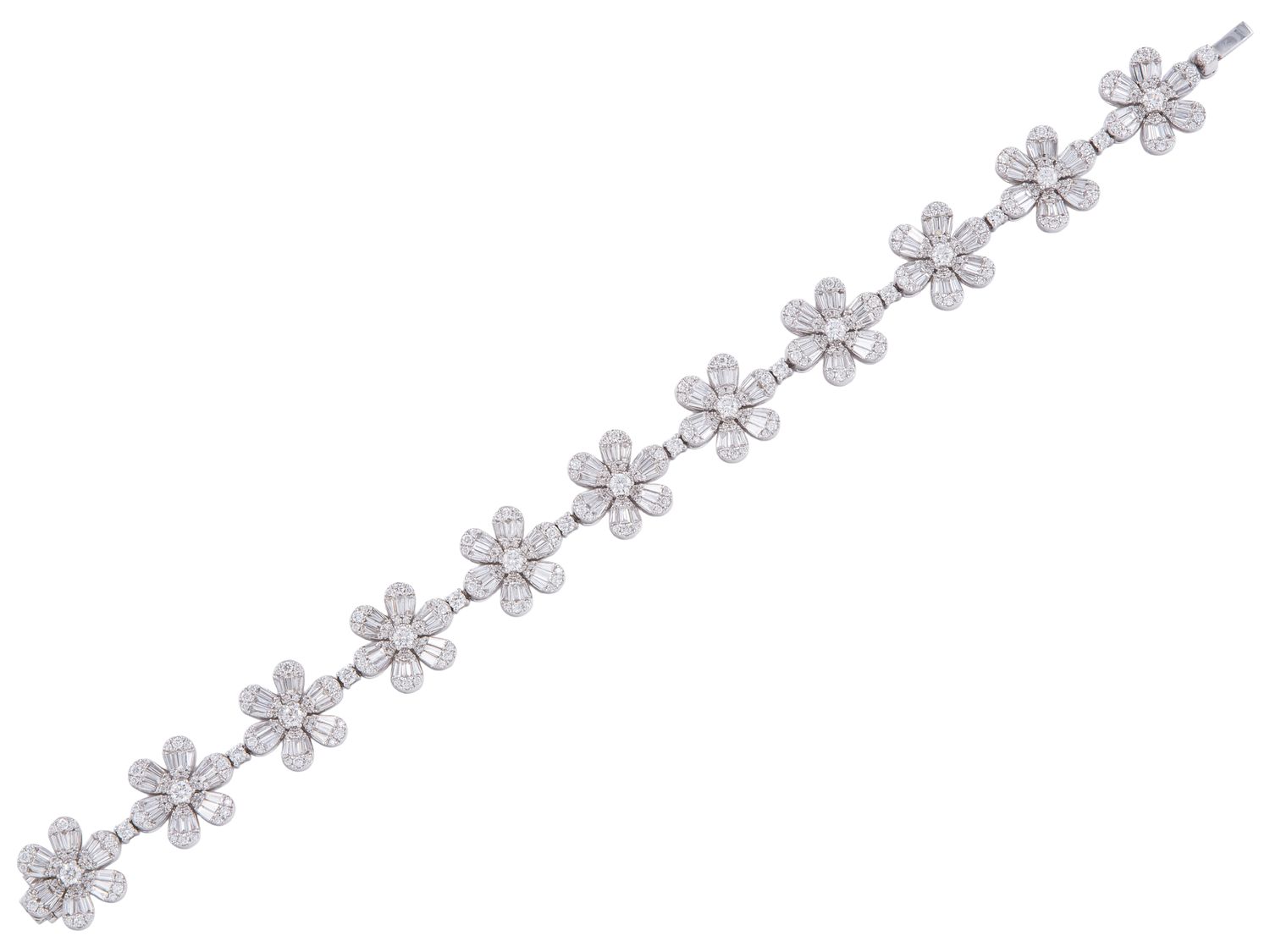 Diamond Bracelet - 14 KT White Gold