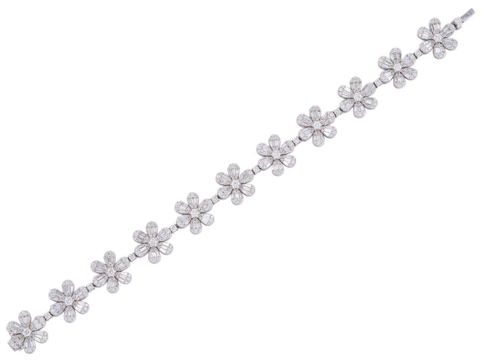 Diamond Bracelet - 14 KT White Gold
