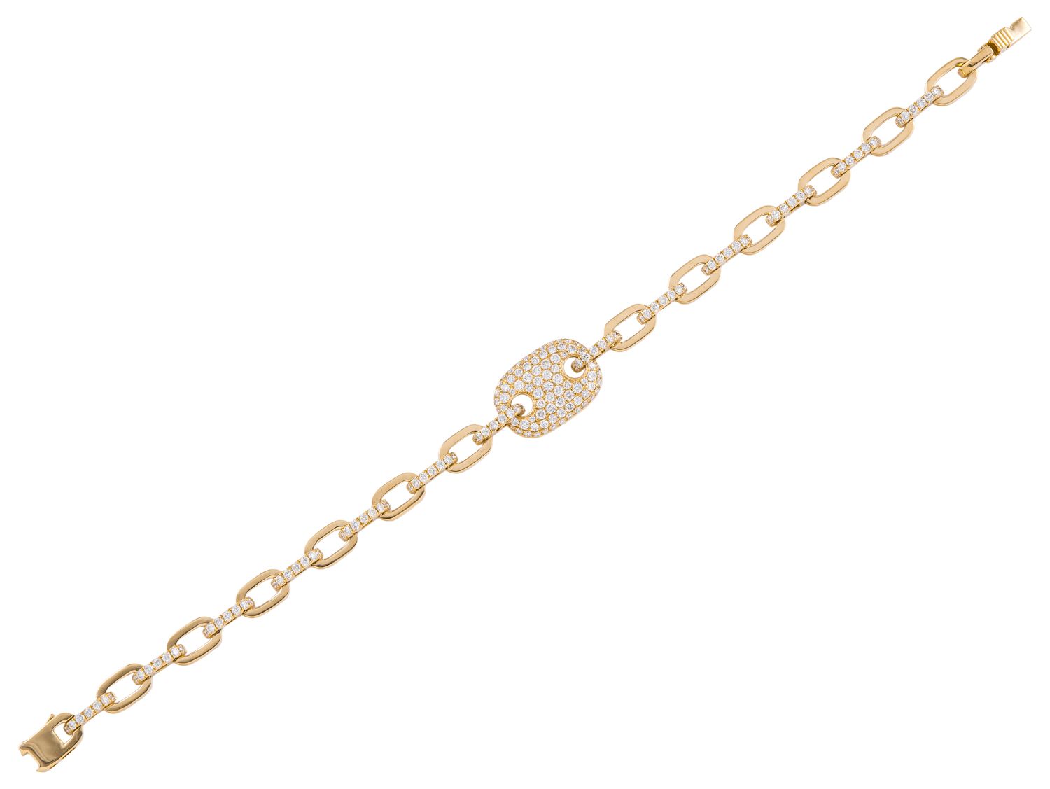 Diamond Bracelet - 14 KT Yellow Gold