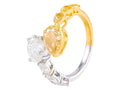Diamond Band - 18 KT White and Yellow Gold