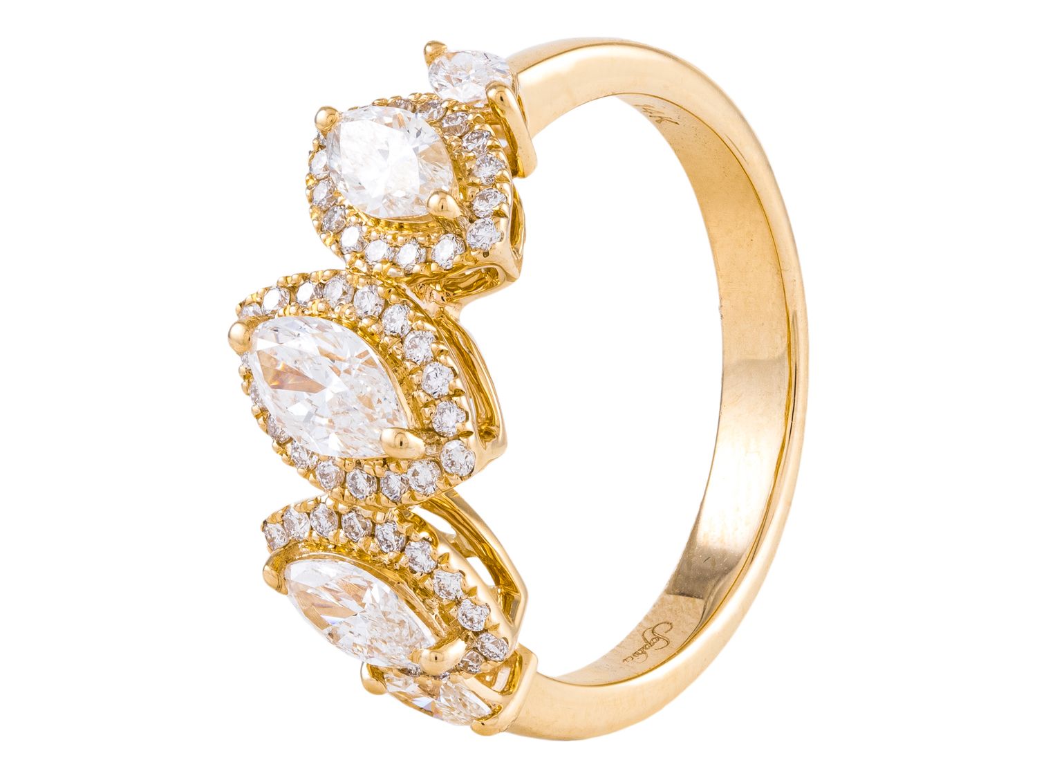 Diamond Band - 14 KT Yellow Gold