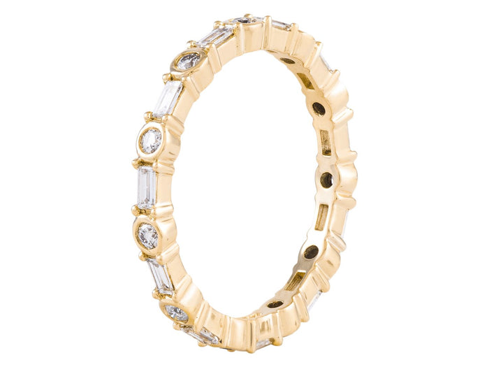 Diamond Band - 14 KT Yellow Gold