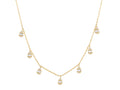 Diamond Necklace - 14 KT Yellow Gold