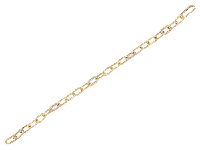 Diamond Bracelet - 14 KT Yellow Gold