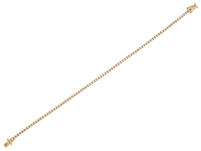 Diamond Bracelet - 14 KT Yellow Gold