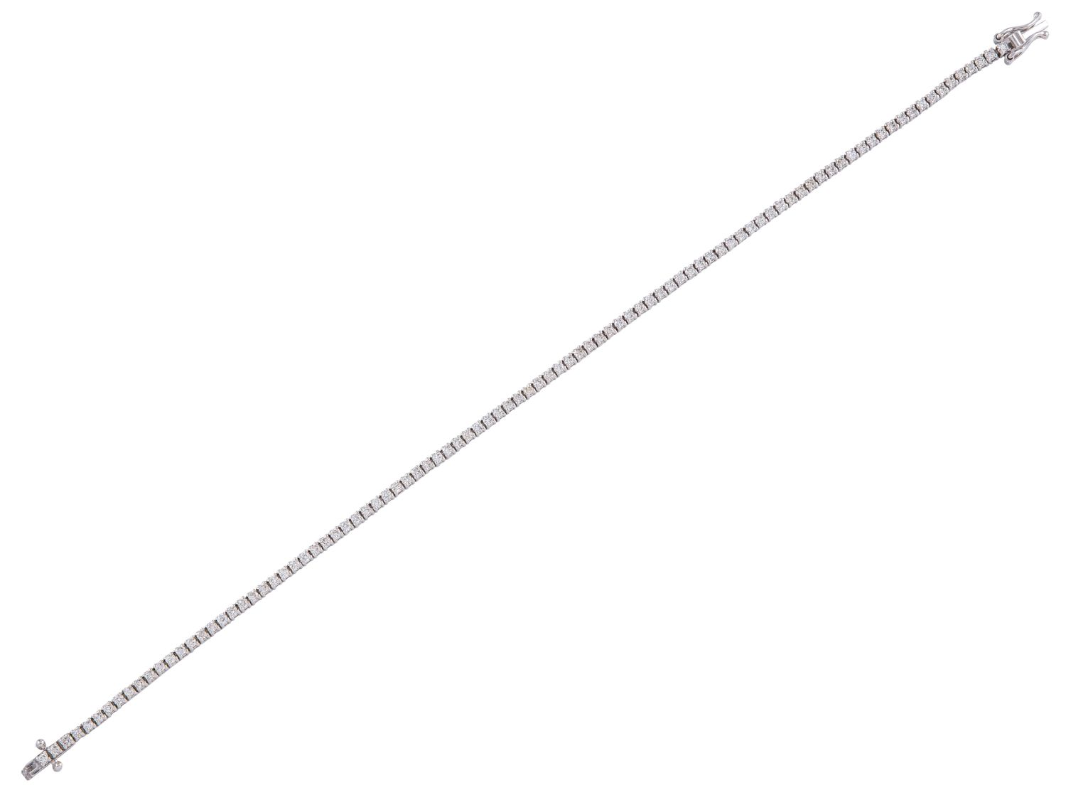 Diamond Bracelet - 14 KT White Gold