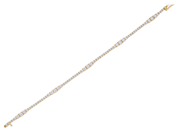 Diamond Bracelet - 14 KT Yellow Gold