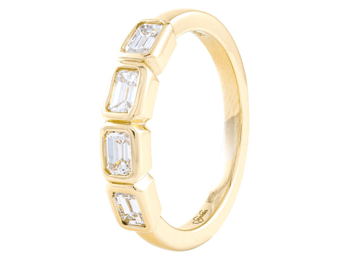 Diamond Band - 18 KT Yellow Gold