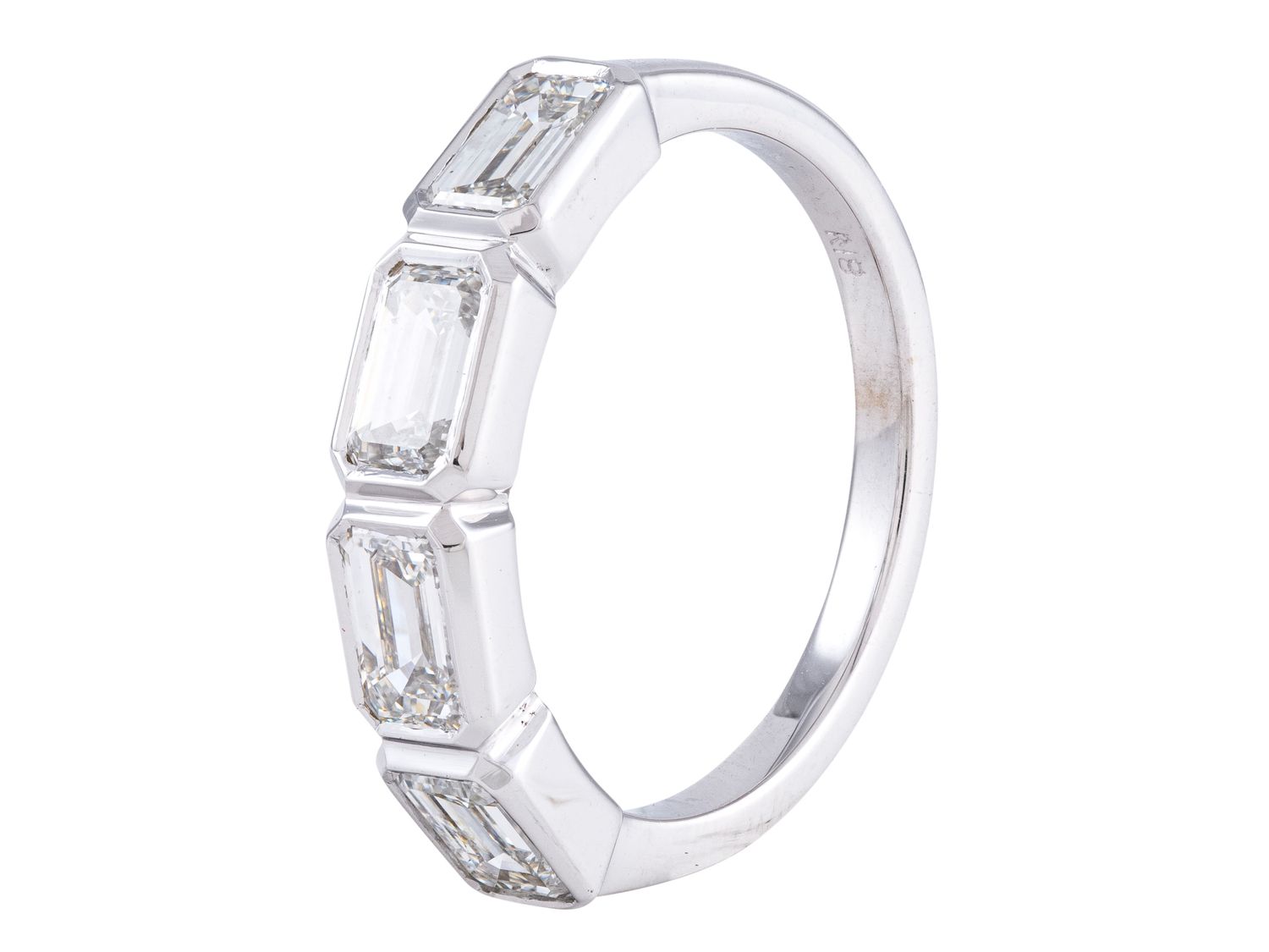 Diamond Band - 18 KT White Gold