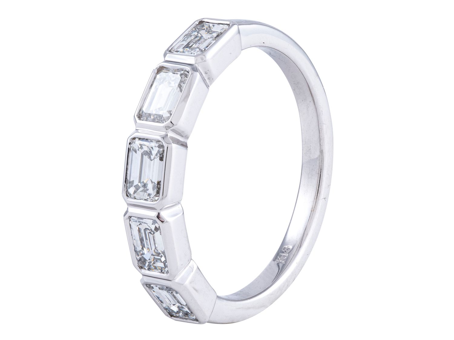 Diamond Band - 18 KT White Gold