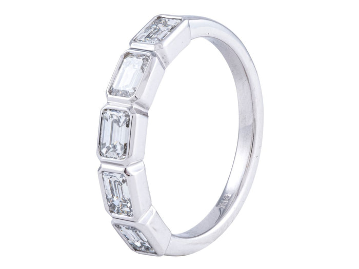 Diamond Band - 18 KT White Gold