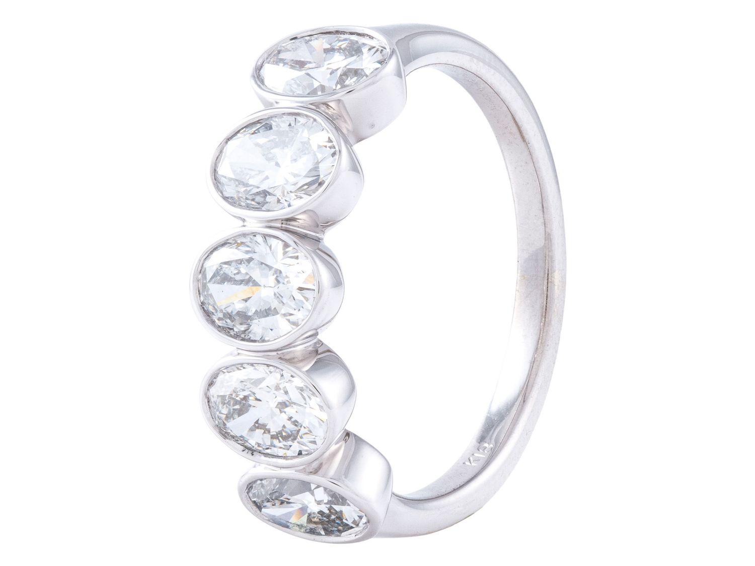 Diamond Band - 18 KT White Gold