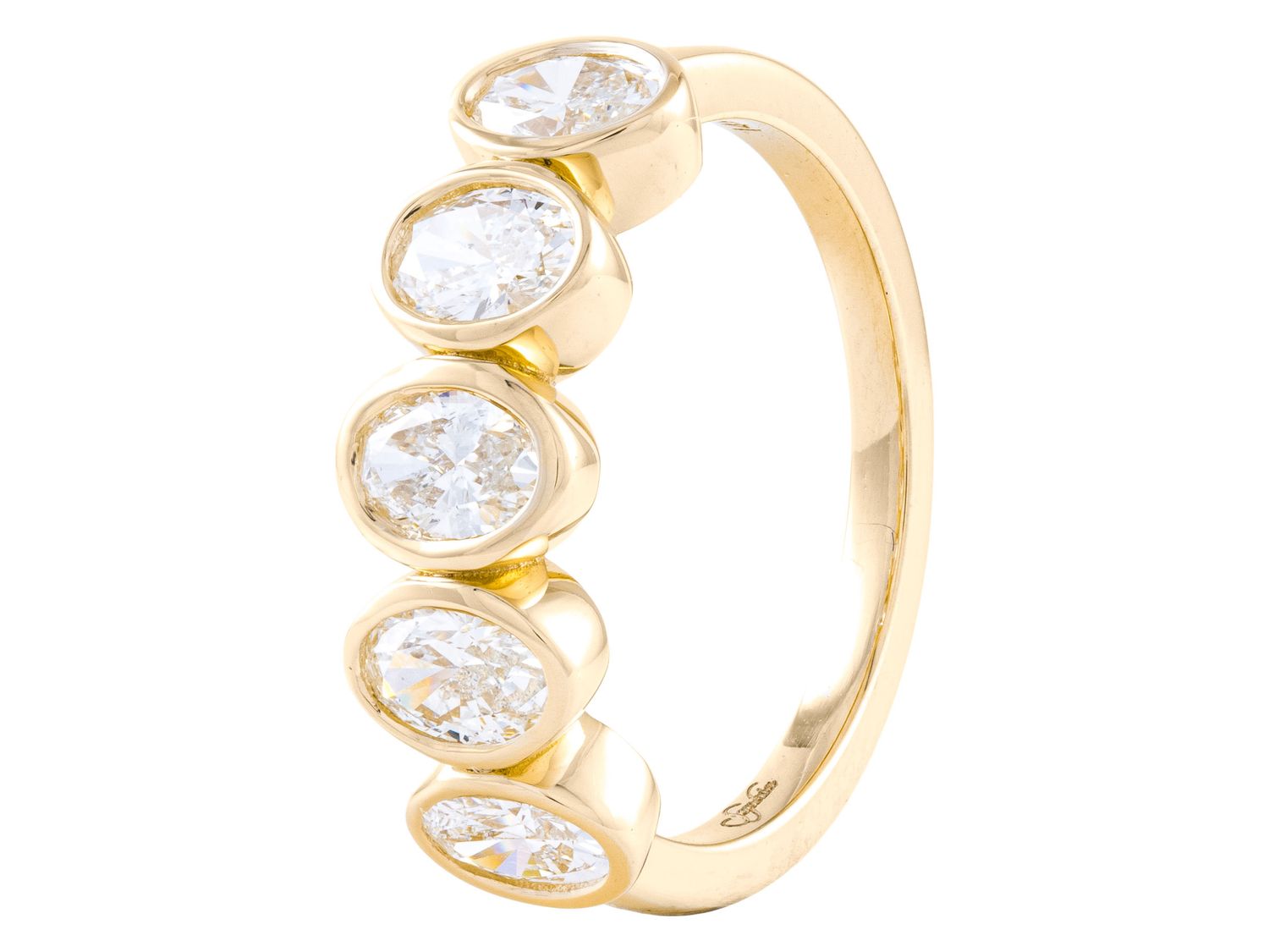 Diamond Band - 18 KT Yellow Gold