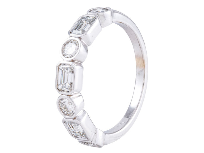 Diamond Band - 18 KT White Gold