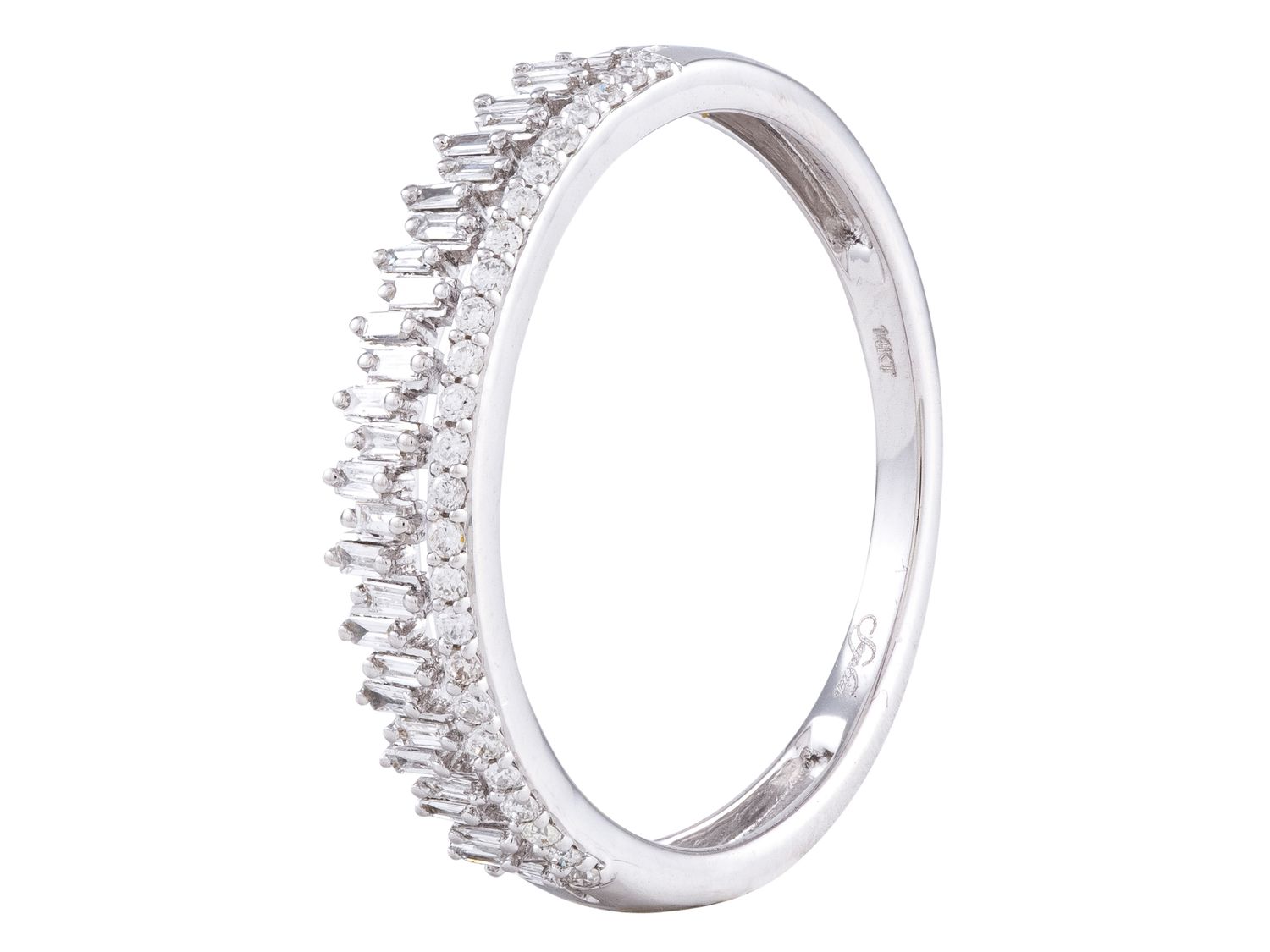 Diamond Ring - 14 KT White Gold