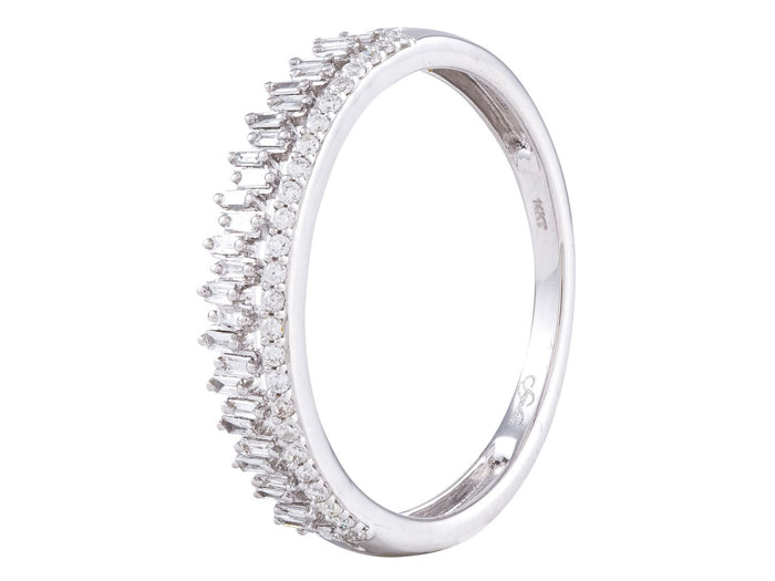 Diamond Ring - 14 KT White Gold