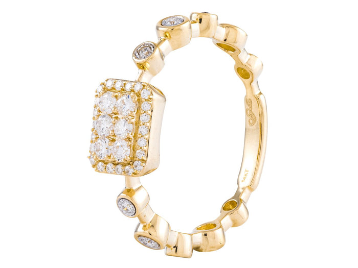 Diamond Ring - 14 KT Yellow Gold