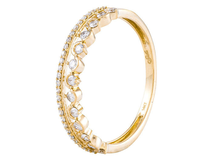 Diamond Ring - 14 KT Yellow Gold