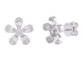 Diamond Earrings - 18 KT White Gold