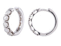 Diamond Earrings - 14 KT White Gold