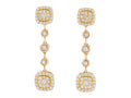 Diamond Earrings - 14 KT Yellow Gold