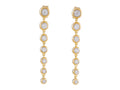 Diamond Earrings - 14 KT Yellow Gold