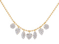 Diamond Necklace - 14 KT Yellow Gold