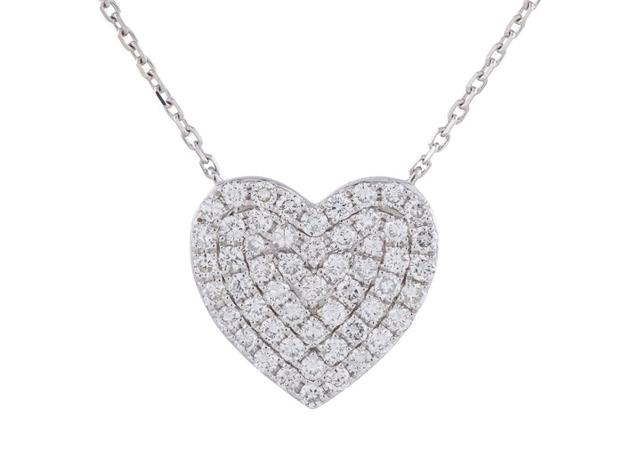 Diamond Necklace - 14 KT White Gold