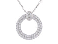 Diamond Necklace - 14 KT White Gold
