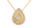 Diamond Necklace - 14 KT Yellow Gold