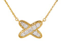 Diamond Necklace - 14 KT Yellow Gold