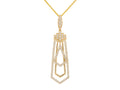 Diamond Necklace - 14 KT Yellow Gold