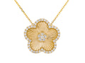 Diamond Necklace - 14 KT Yellow Gold