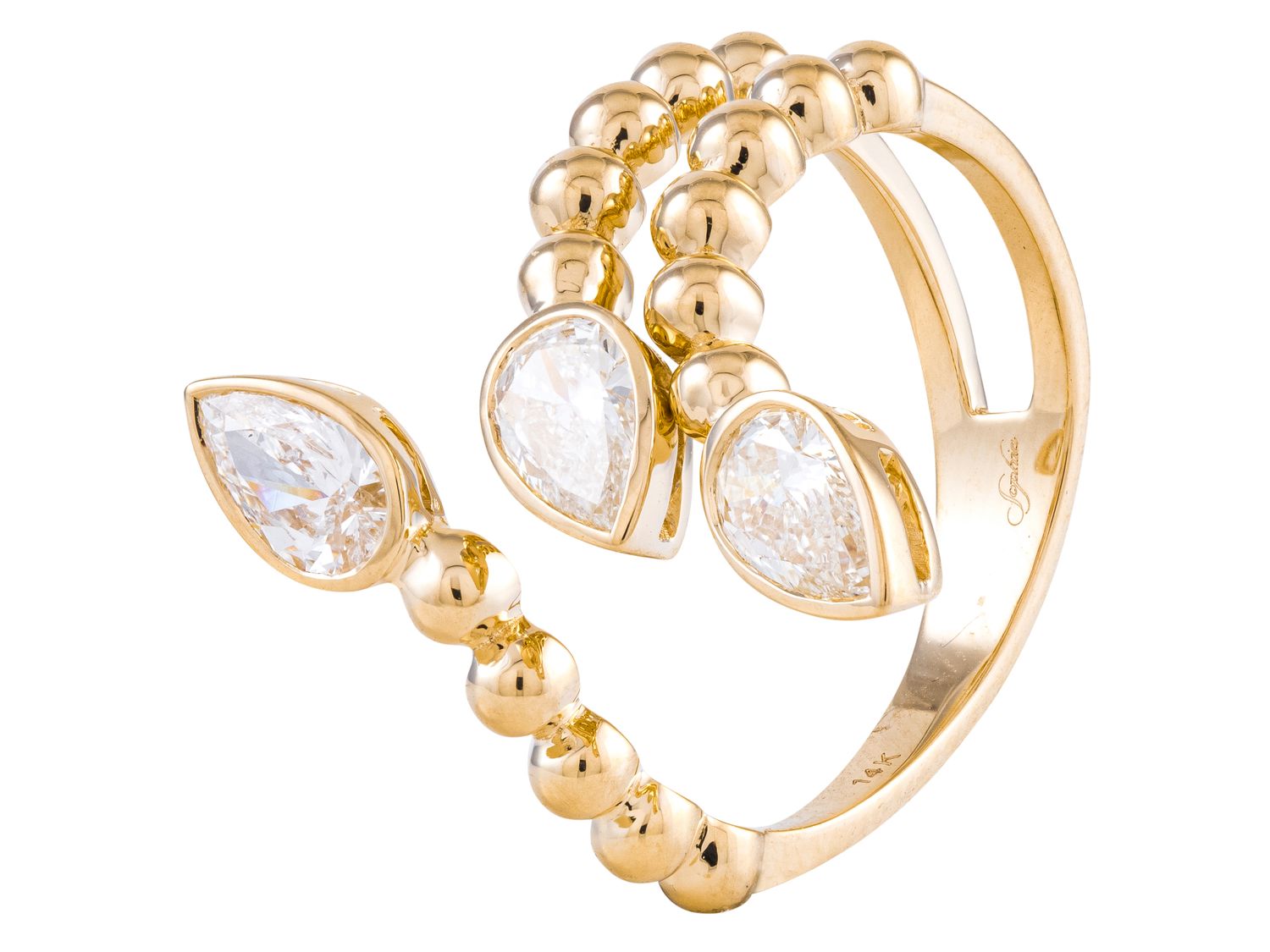 Diamond Ring - 14 KT Yellow Gold