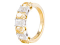 Diamond Band - 18 KT White and Yellow Gold