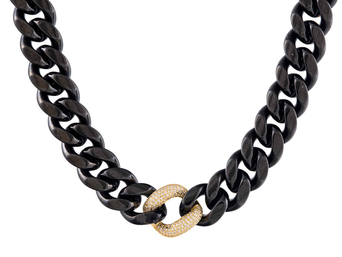 Diamond Necklace - 14 KT Yellow Gold