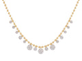 Diamond Necklace - 14 KT Yellow Gold