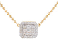 Diamond Necklace - 14 KT Yellow Gold
